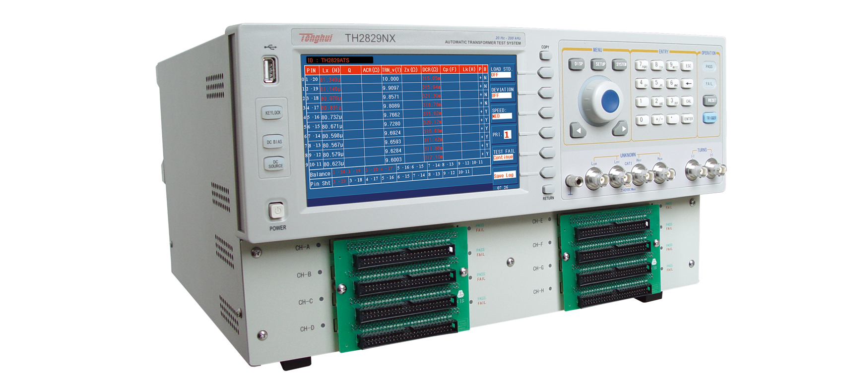同惠TH2829NX 自动变压器测试系统