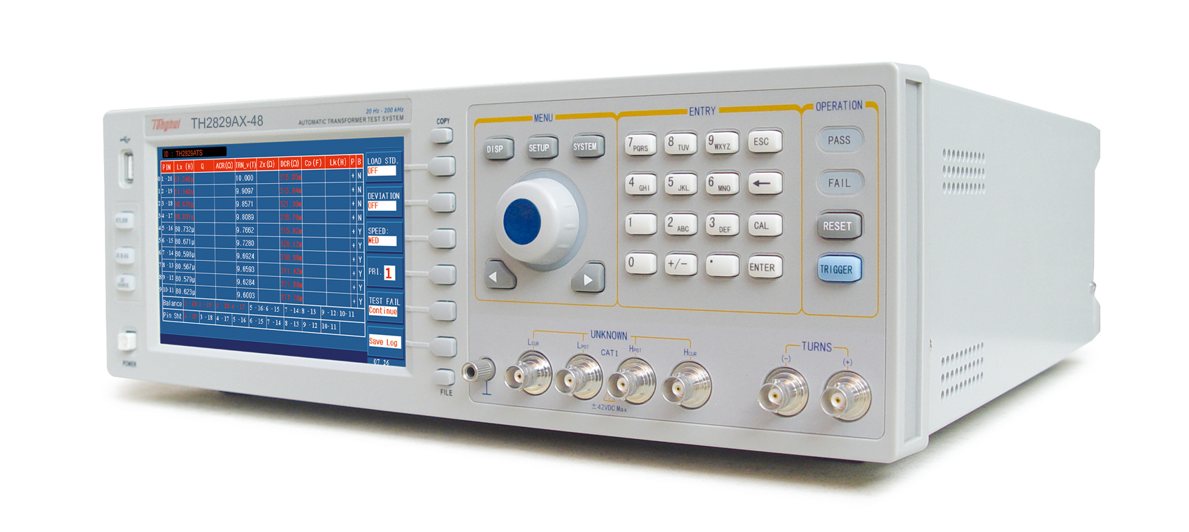同惠TH2829AX-48 自动变压器测试系统